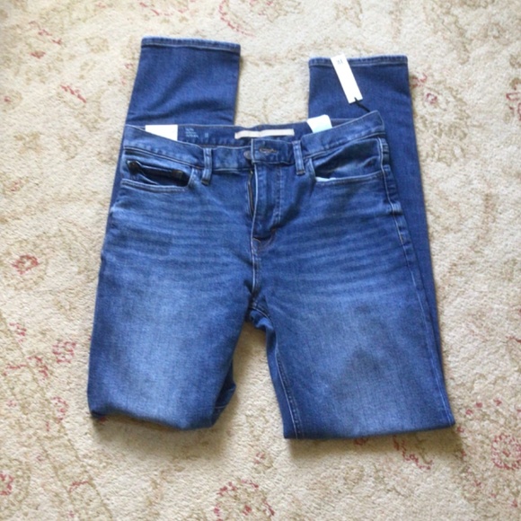 Men’s Banana Republic Slim Fit Medium Wash Traveler Jeans sz 32”x34” - Picture 5 of 10